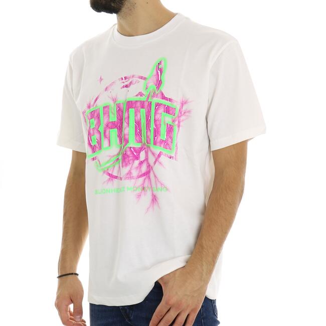 T-SHIRT LOGO FLUO BHMG - Mad Fashion | img vers.650x/